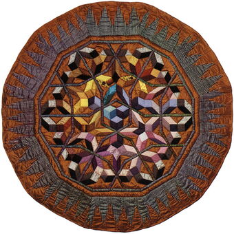 SUNSET CITY 1985 - D = 195cm - Silk and cotton