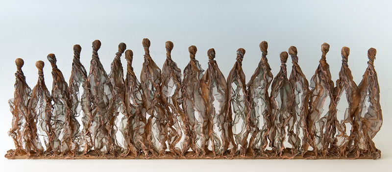 Figuren aus Broncegeflecht